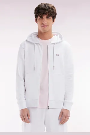 Eden Park Sweatshirt Zippé En Molleton Coton Coupe Droite