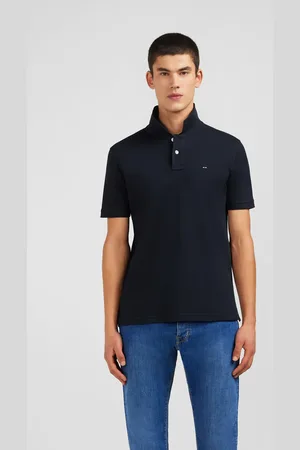 Eden Park Polo Noir En Coton Pima Stretch