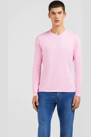 Eden Park T-shirt Col V À Manches Longues
