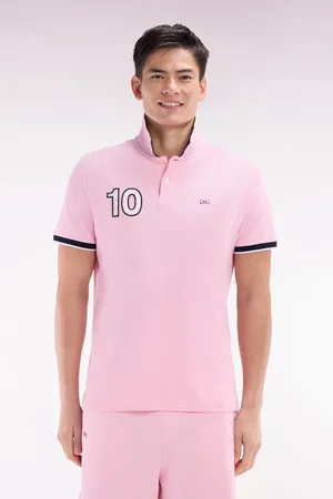 Eden Park Polo À Manches Courtes En Coton Broderie 10 Coupe Décontractée