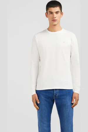 Eden Park T-shirt Col Rond À Manches Longues