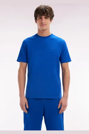 Eden Park T-shirt En Coton Pima Marine Coupe Droite