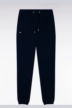 Eden Park Jogging En Molleton Coton Marine Coupe Droite