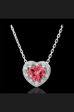 Edenly Collier Coeur Enchantement - tourmaline rose - 18 carats