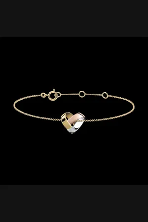 Edenly Bracelet Coeur Pliage 3 ors 9 carats
