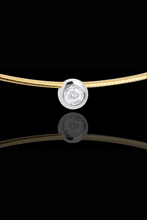 Edenly Collier Cable puce diamant - 18 carats