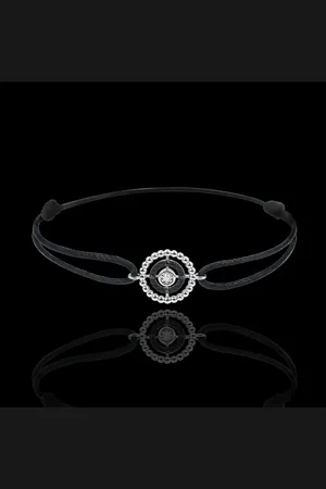 Edenly Bracelet Fleur de Sel - cercle - 9 carats et diamants noirs
