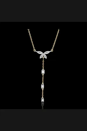 Edenly Collier Souffle léger - deux ors - 18 carats