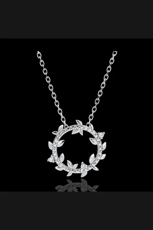 Edenly Collier rond Jardin Enchanté - Feuillage Royal - 18 carats e