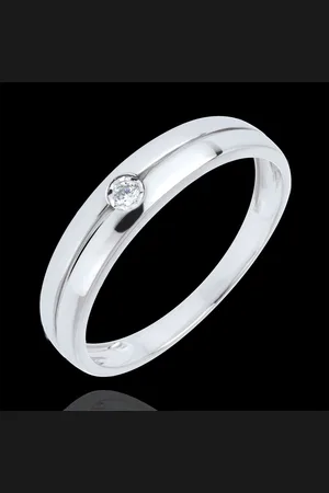 Edenly Bague Edenité 9 carats et diamant - diamant 0.022 carat