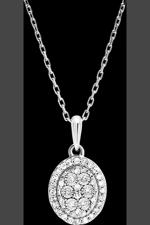 Edenly Pendentif Origine - Eclat Ovale - 9 carats et diamants