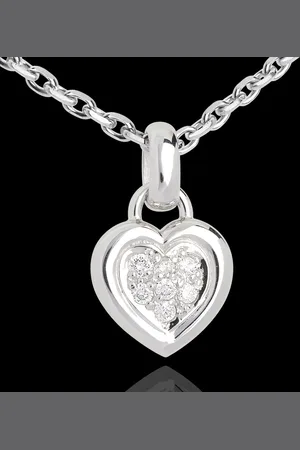 Edenly Pendentif coeur pavé 18 carats - 0.12 carat - 7 diamants