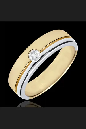 Edenly Alliance Olympia Diamant - Grand modèle - bicolore - or blanc et or j