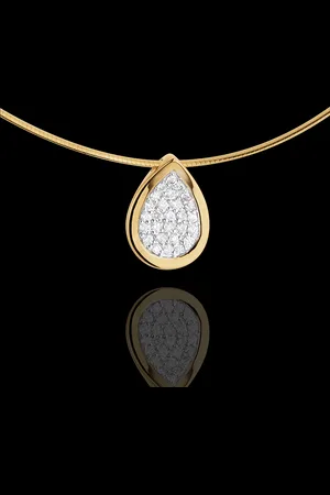 Edenly Collier pendentif larme de gazelle - 18 carats