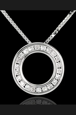 Edenly Collier pendule 18 carats pavée - 22 diamants