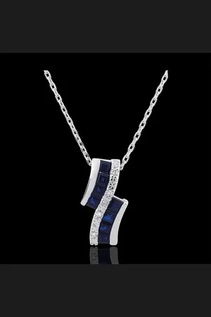 Edenly Collier Constellation - Zodiaque - saphirs et diamants - 9 ca