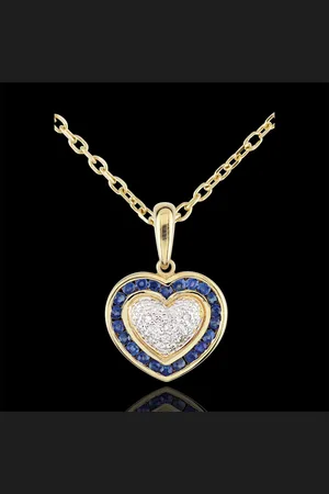 Edenly Pendentif Coeur Marquise - 9 carats
