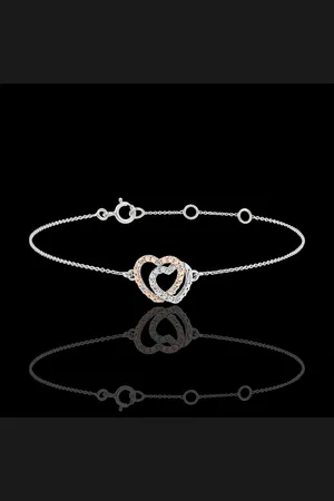 Edenly Bracelet Coeurs Complices - 9 carats et diamants