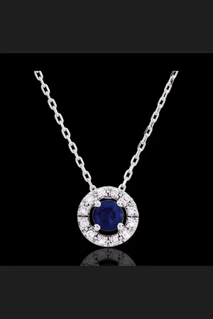 Edenly Collier Clévia - saphirs - 18 carats