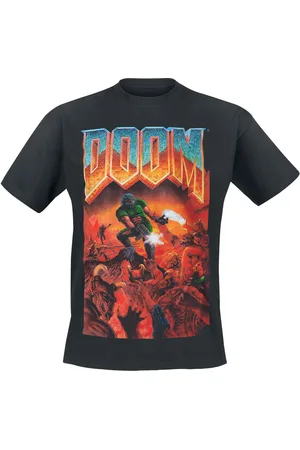 DOOM T-Shirt Manches courtes Gaming de - Jaquette Classique