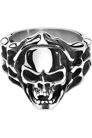 etNox hard and heavy Bague de - Evil Skull