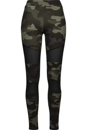 Urban classics Legging de - Legging Tech Mesh Camouflage Femme