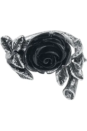 Alchemy Bague Gothic de - Bague Wild Black Rose