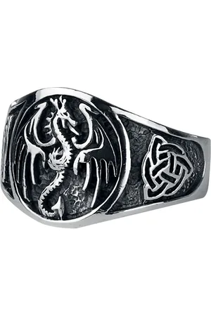 etNox hard and heavy Bague de - Dragon