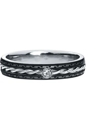 etNox Bague de - Bague Acier Fin