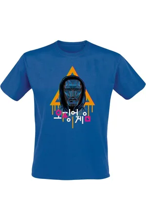 Squid Game T-Shirt Manches courtes de - Neon Front Man