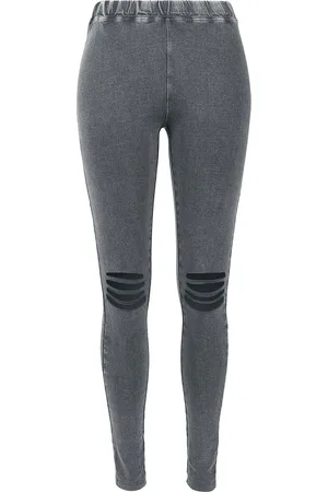 Urban classics Legging de - Ladies Slashed Knee Leggings