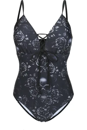 EMP Maillot de bain de - Maillot de Bain avec Roses et Dentelle