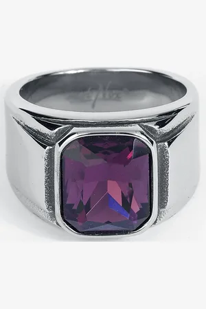 etNox hard and heavy Bague Gothic de - Simply Purple