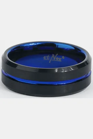etNox Bague de - Blue Line
