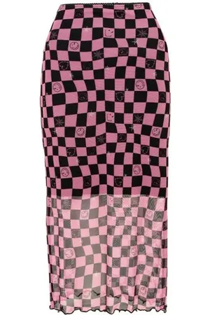 Hell Bunny Jupe longue de - x Smiley Originals Distortion Skirt