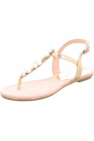 Marco Tozzi Sandales classiques Riemchen-Sandalette. Gold 36