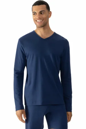 Mey T-shirt col en V manches longues S