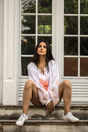 FOLIEDULIN Chemise Brodée En Lin Boho Style Esther Confection Artisanale