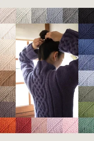 LuneDeNacre Pull Celtique Pour Femme Tricoté Main En Laine & Alpaga - Eireann Coloris Au Choix