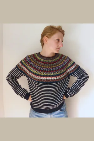 SophieOcheraKnitwear Pull Effet Jacquard Original Pour Femme