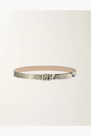 Fabiana Filippi Ceinture En Cuir De Veau Imprimé Python, Mastic