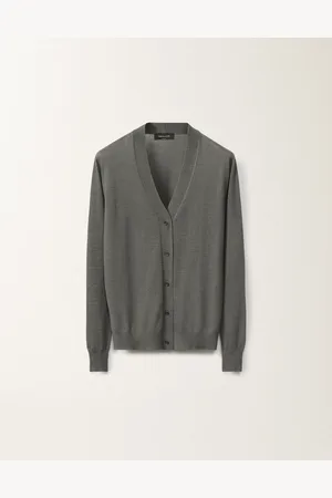 Fabiana Filippi Cardigan En Cachemire Et Soie, Granit