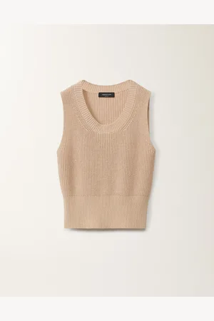 Fabiana Filippi Gilet En Coton Et Lin À Paillettes
