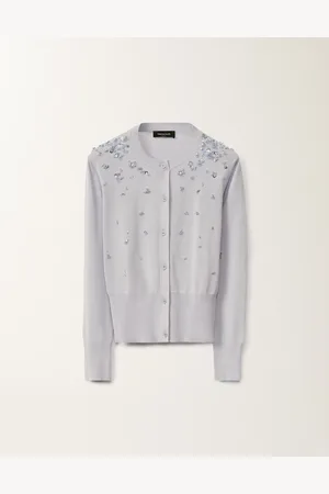 Fabiana Filippi Cardigan En Coton, Mauve