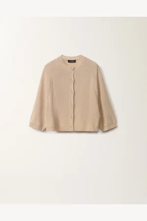 Fabiana Filippi Cardigan Cape En Coton Et Lin À Paillettes