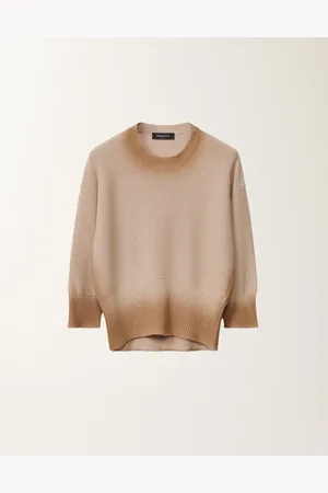 Fabiana Filippi Pull En Coton Et Lin À Paillettes