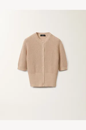 Fabiana Filippi Cardigan En Coton Et Lin À Paillettes