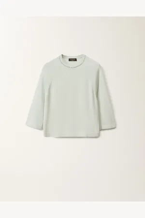 Fabiana Filippi Cape En Coton Biologique, Vert D’eau