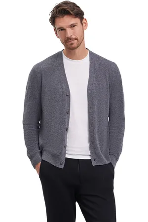 Falke Hommes Cardigan col rond