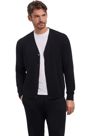 Falke Hommes Cardigan col rond
